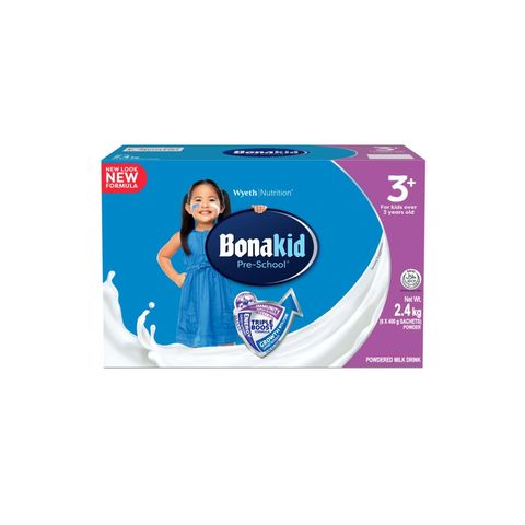 Wyeth Nutrition Bonakid Pre-School Vanilla Powdered Milk Drink (3+) 2.4kg