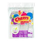 Cheers Starch Based Spoon & Fork Natural (6 Inches) 24 Pieces