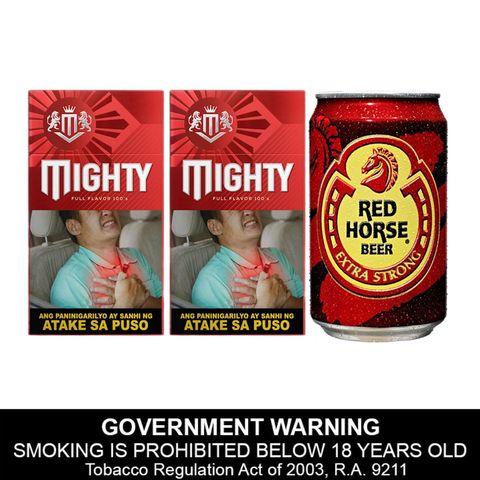 Mighty Red XL 2 x 20 Pieces + Red Horse Beer Can 330ml