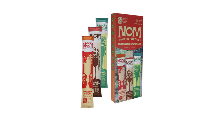 NOM Frozen Poptails Refresher Samplers 3 x 65ml