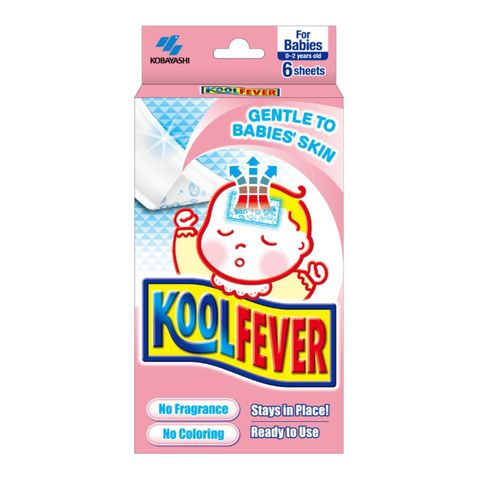 Koolfever Cooling Gel Sheets Baby 6 Pieces