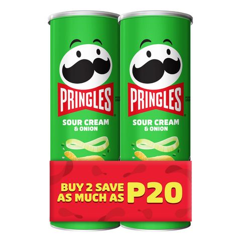 Pringles Sour Cream & Onion (Buy 2 Save P20) 2 x 102g