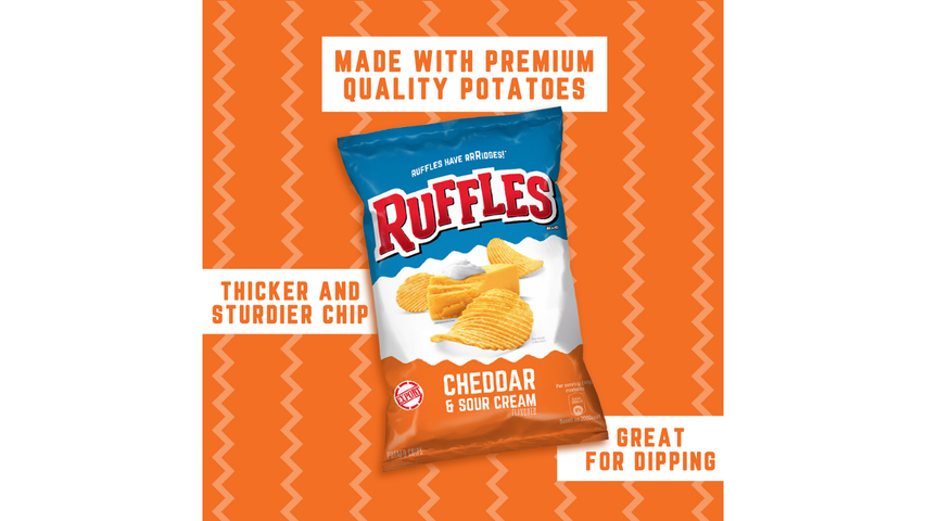Ruffles Cheddar & Sour Cream 50g
