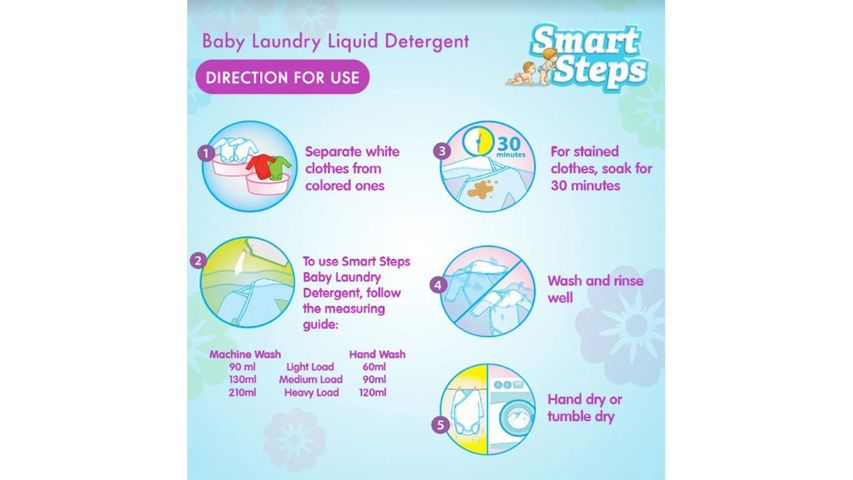 Smart Steps Baby Laundry Liquid Detergent 900ml