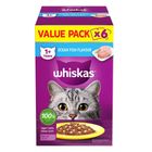 Whiskas Ocean Fish Wet Cat Food Pouches Value Pack 6 x 80g