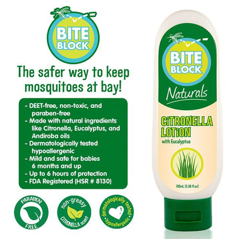 Bite Block Naturals Citronella Lotion 100ml