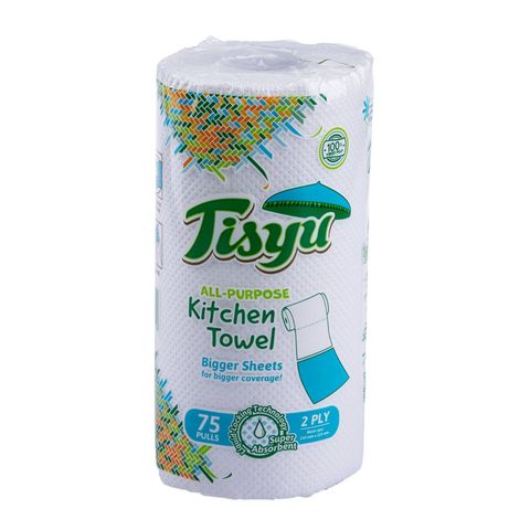 Kitchen Towel Tisyu All-Purpose Solo (2 Ply) 75 Pieces