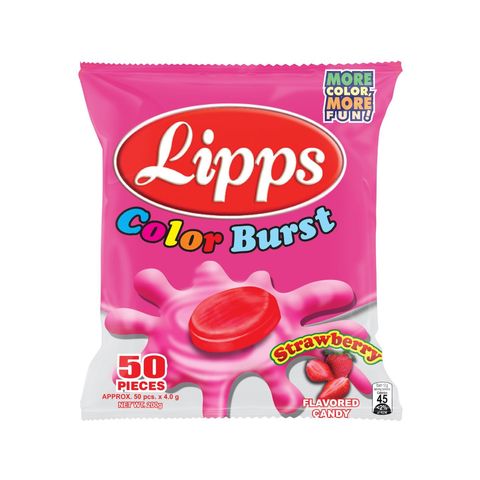 Lipps Pop Stix Strawberry 50 Pieces