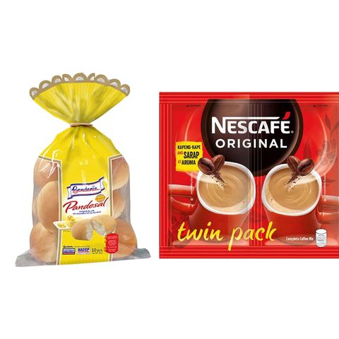 Gardenia Pandesal and Nescafe Original Combo