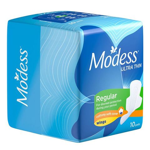 Modess Cottony Soft Ultra Thin Regular Sanitary Napkins 10s