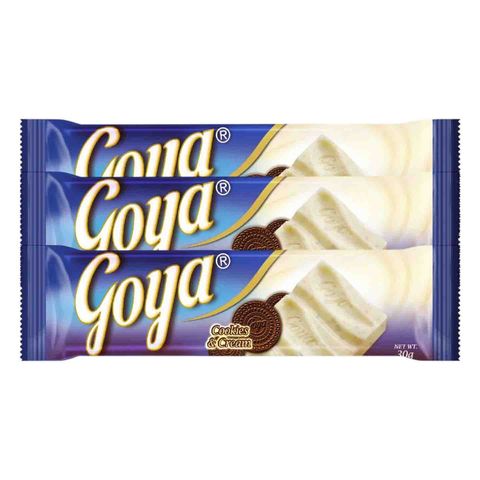 Goya Bar Cookies & Cream (Buy 2 Get 1 Free) 3 x 30g
