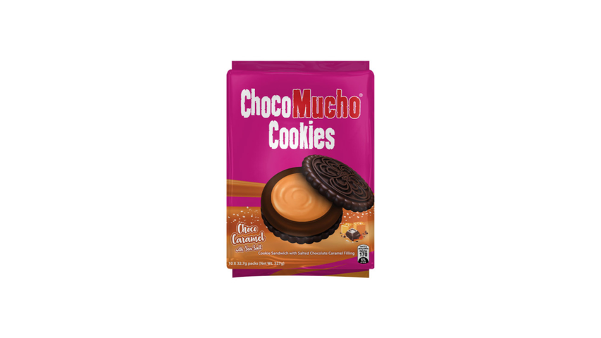 Choco Mucho Cookies Choco Caramel with Sea Salt 10 x 32.7g