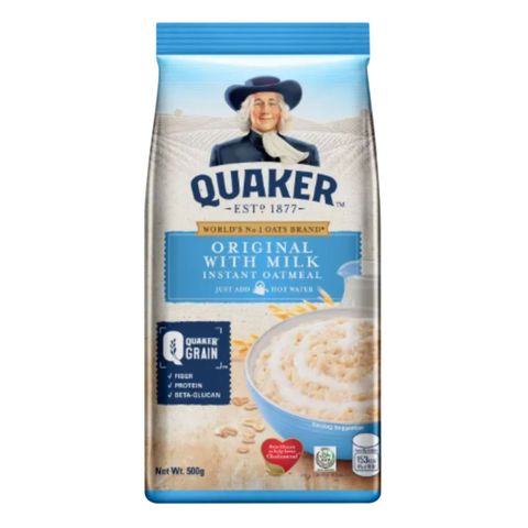 Quaker Instant Oatmeal Original With Milk 500G