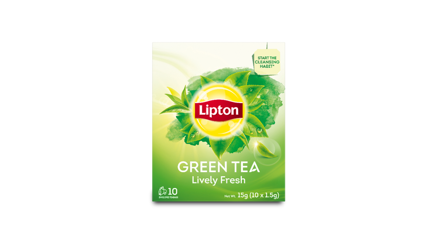 Lipton Green Tea Lively Fresh Tea Bags 10 x 1.5g