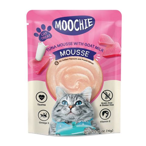 Moochie Cat Food Tuna Mousse with Goat Milk 70g