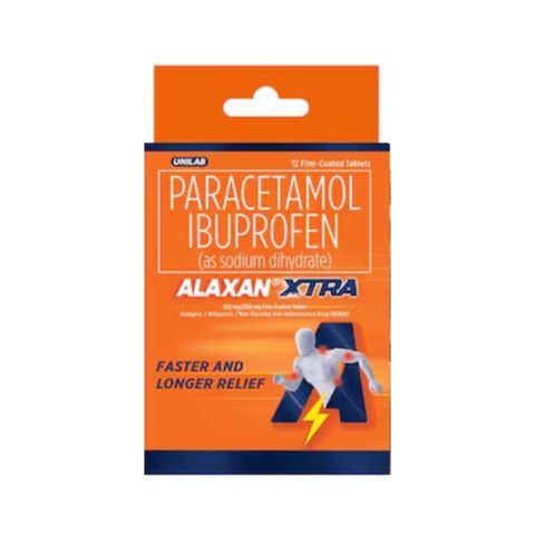 Alaxan Xtra 200/325mg 12 Tablets
