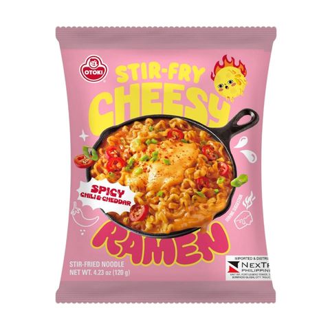 Otoki Stir-fry Cheesy Ramen Noodle Spicy Chili & Cheddar Pouch 120g