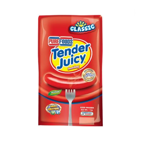 Tender Juicy Regular Hotdog 1kg