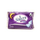 Sisters Overnight Dry with Wings Super Heavy Flow Cottony Comfort Per Packet 4 Pieces