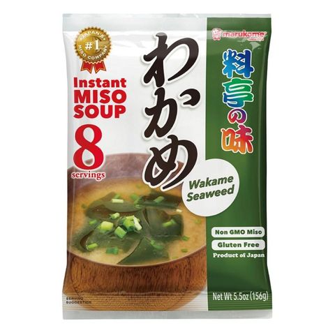 Marukome Instant Miso Soup Wakame Seaweed Ryotei-No-Aji 156g