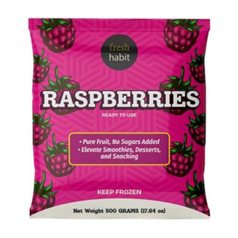 Fresh Habit Frozen Raspberries 500g