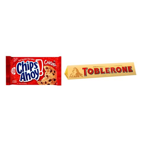 Toblerone Milk 100g + Chips Ahoy! Chewy Chocolate Chip Cookies