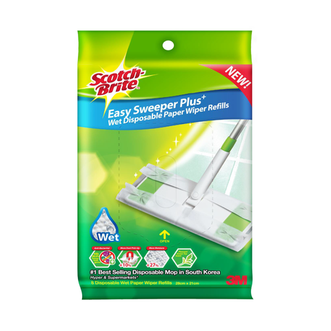 Scotch-Brite Easy Sweeper Plus Wet Refills 8 Sheets