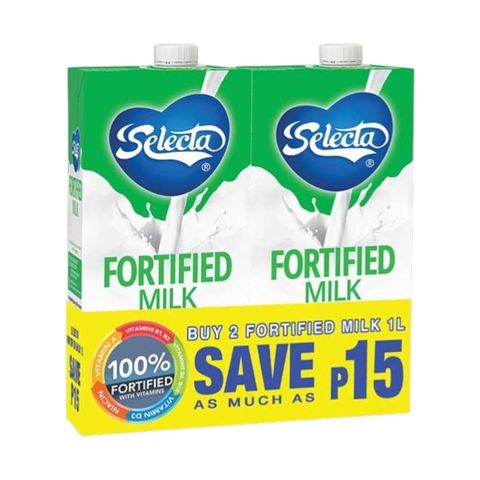 Selecta Fortified Milk (Save As Much As P15) 2 x 1L