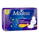 Modess Maxi All Night with Wings Napkin 10 Pieces