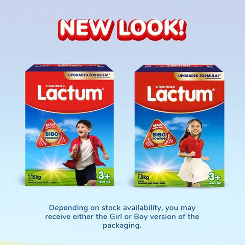 Lactum 3+ Plain 2kg Powdered Milk Drink for Kids Over 3 up to 5 Years Old