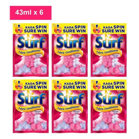 Surf Fabric Conditioner Blossom Fresh 6 x 43ml