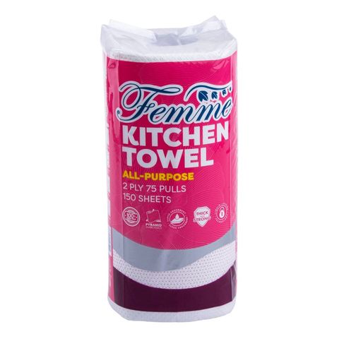 Femme Kitchen Towel Femme All-purpose Solo (2 ply) 75 Pulls