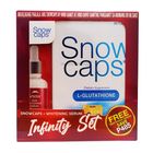 Snow Caps Dietary Supplement Capsule with Free Snow Whitening Serum (30 Pieces) 30ml