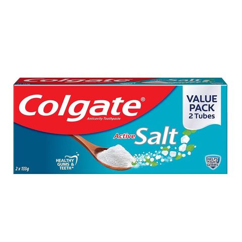 Colgate Active Salt Twin Pack 2 x 133g