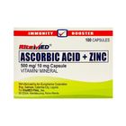 Ritemed Ascorbic Acid + Zinc (500mg) 100 Tablets