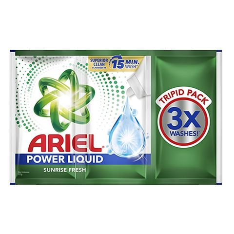 Ariel Power Liquid Detergent Sunrise Fresh Tripid Pack 6 x 72g