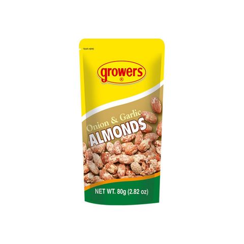 Growers Almonds Onion & Garlic 80g