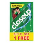 Closeup Anti-bacterial Toothpaste Menthol Fresh (Buy 11, Get 1 Free) 12 x 20g