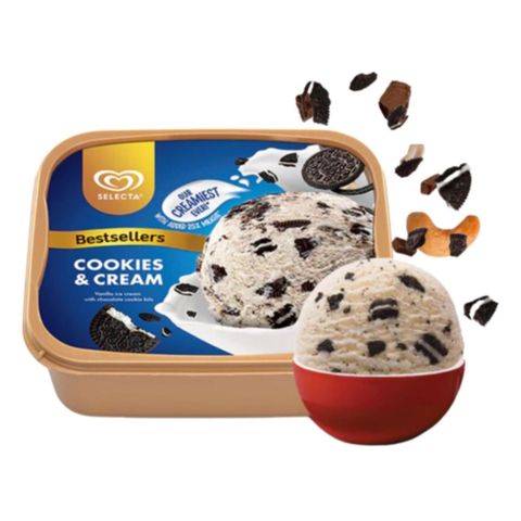 Selecta Cookies & Cream Ice Cream 1.25L