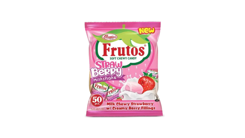 Columbia's Frutos Strawberry Milkshake 50 Pieces