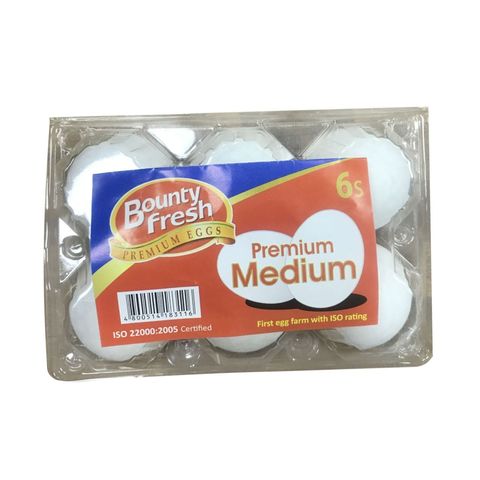 Bounty Fresh Premium Eggs Medium 6 Pieces