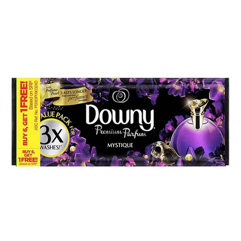 Downy Premium Parfum Mystique Tripid Pack (Buy 6 Get 1 Free) 7 x 63ml
