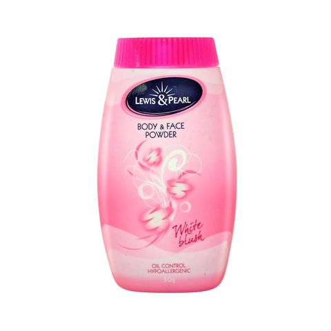 Lewis & Pearl Body & Face Powder White Blush 50g