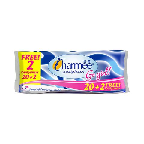 Charmee Go Girl Pantyliners 22 Pieces