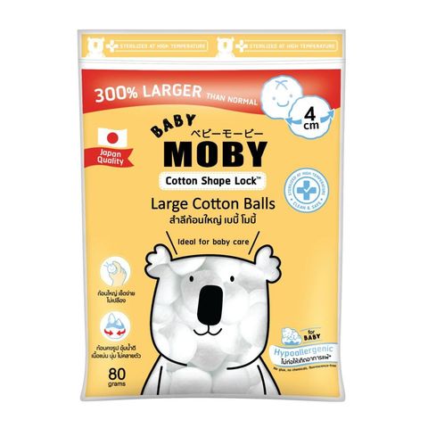 Baby Moby Large Cotton Balls 80g