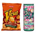 Vcut Potato Chips Spicy Barbecue + Rite 'n Lite Watermelon + Apple