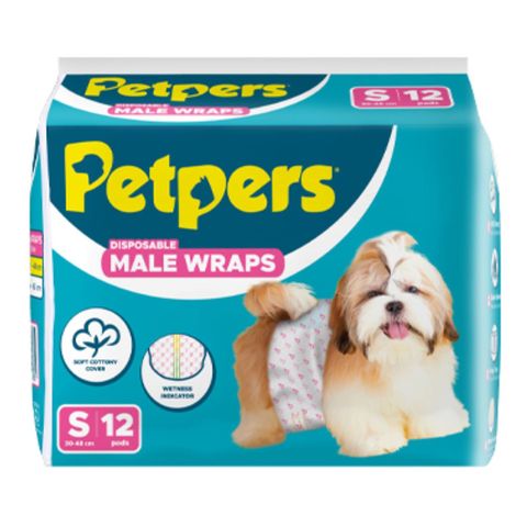 Petpers Male Wraps Small 12 Pieces