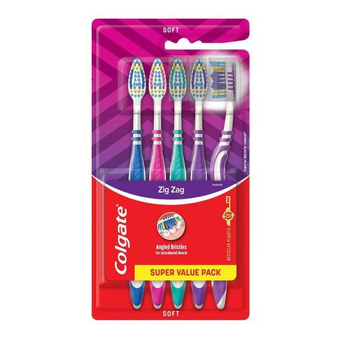 Colgate Toothbrush Zigzag Super Value Pack 5 Pieces
