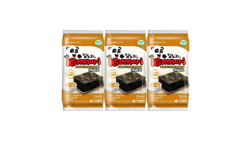 Kimnori Kwangcheonkim Korean Crispy Seaweed Curry Flavor 3 x 4g