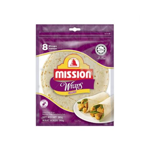 Mission Tortilla Wraps Garlic 360g